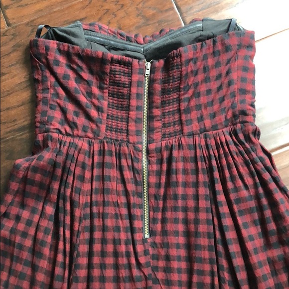 Kimchi Blue Strapless Buffalo Check Dress - Picture 4 of 5